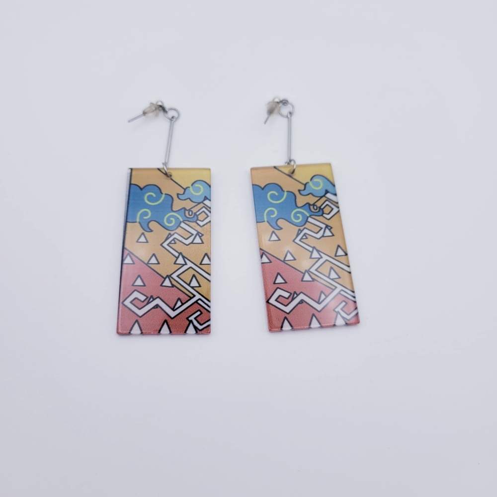 Demon Slayer Anime Inspired Earrings